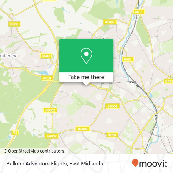 Balloon Adventure Flights map