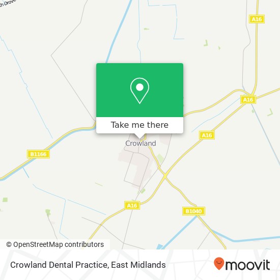 Crowland Dental Practice map
