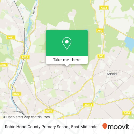 Robin Hood County Primary School map