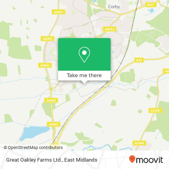 Great Oakley Farms Ltd. map