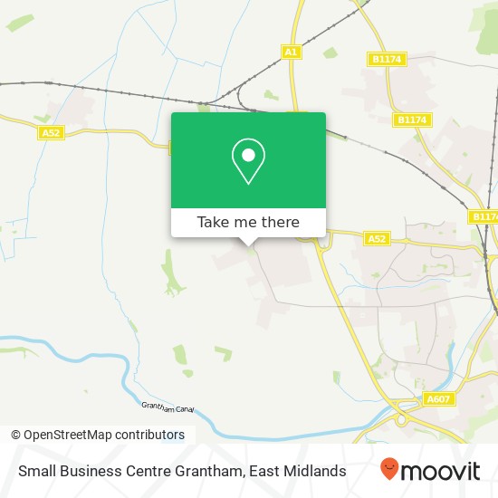 Small Business Centre Grantham map