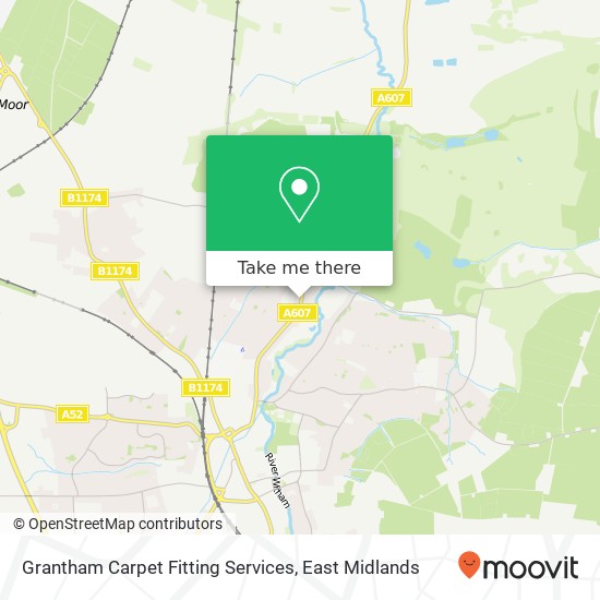 Grantham Carpet Fitting Services map