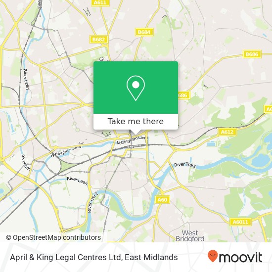 April & King Legal Centres Ltd map