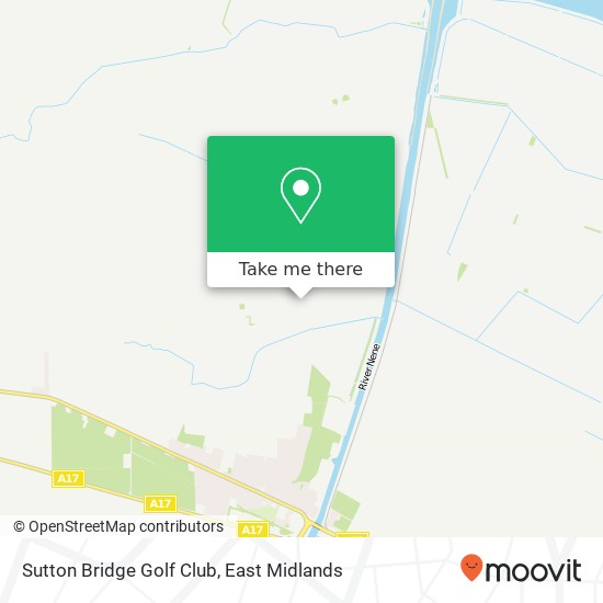 Sutton Bridge Golf Club map