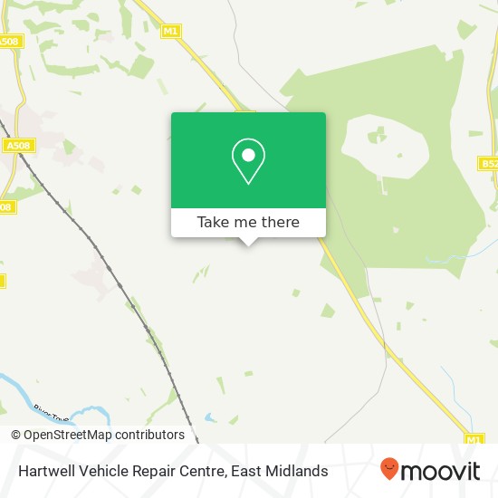Hartwell Vehicle Repair Centre map
