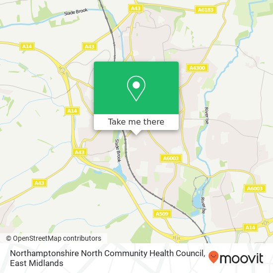 Northamptonshire North Community Health Council map