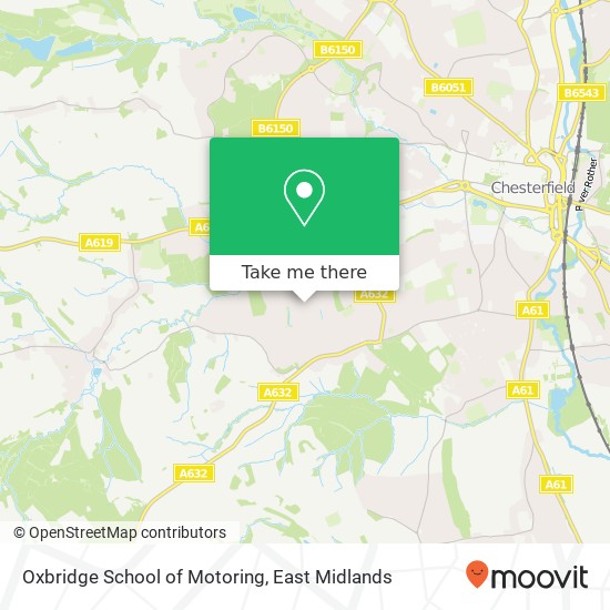 Oxbridge School of Motoring map