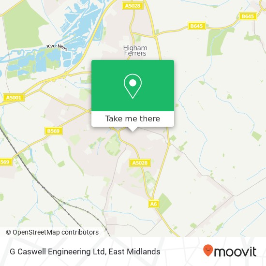 G Caswell Engineering Ltd map