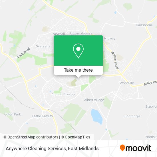 Anywhere Cleaning Services map