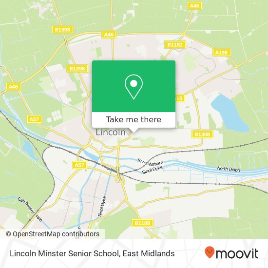Lincoln Minster Senior School map
