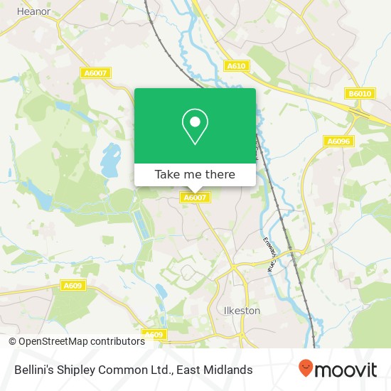 Bellini's Shipley Common Ltd. map