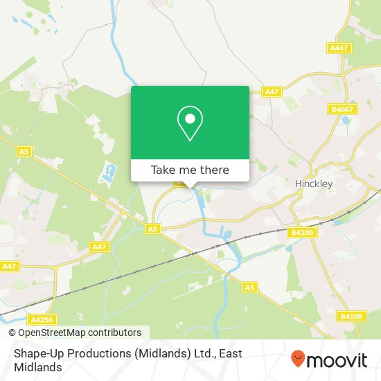 Shape-Up Productions (Midlands) Ltd. map