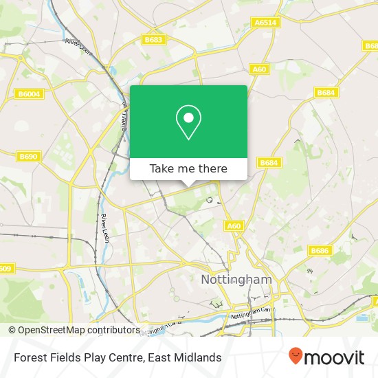 Forest Fields Play Centre map