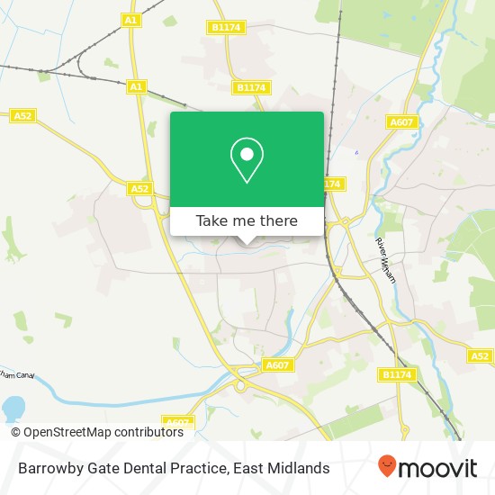 Barrowby Gate Dental Practice map