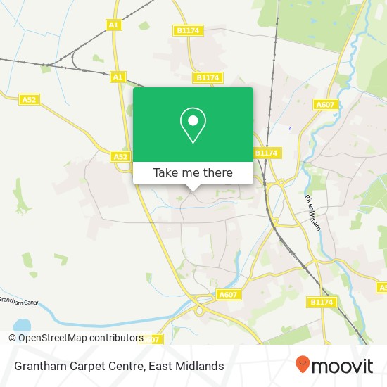 Grantham Carpet Centre map