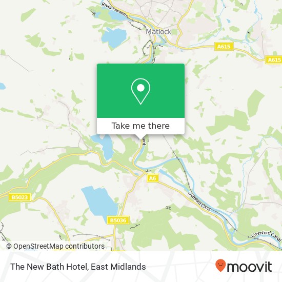 The New Bath Hotel map