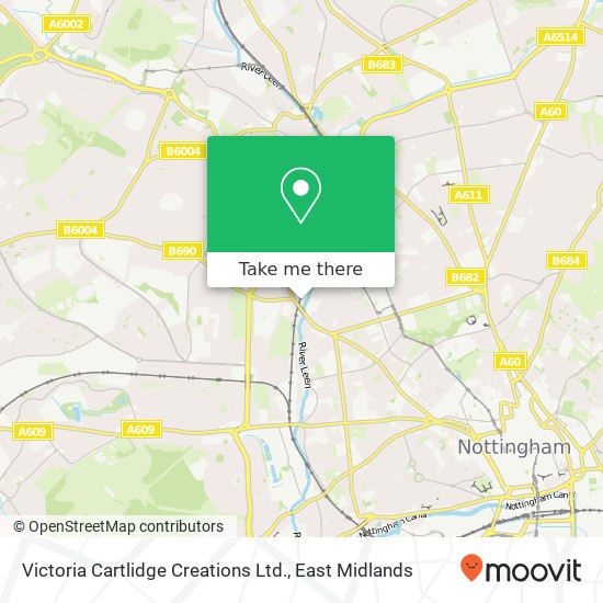 Victoria Cartlidge Creations Ltd. map