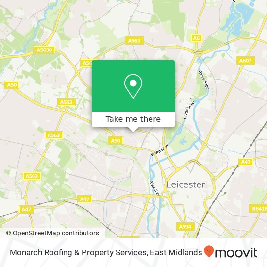 Monarch Roofing & Property Services map