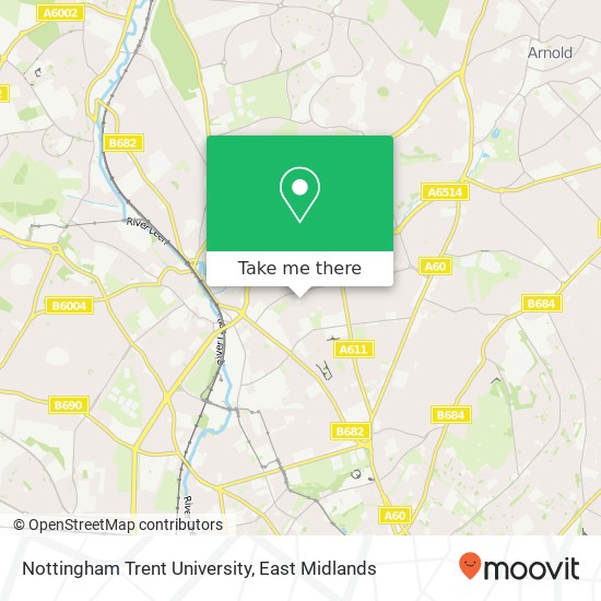 Nottingham Trent University map