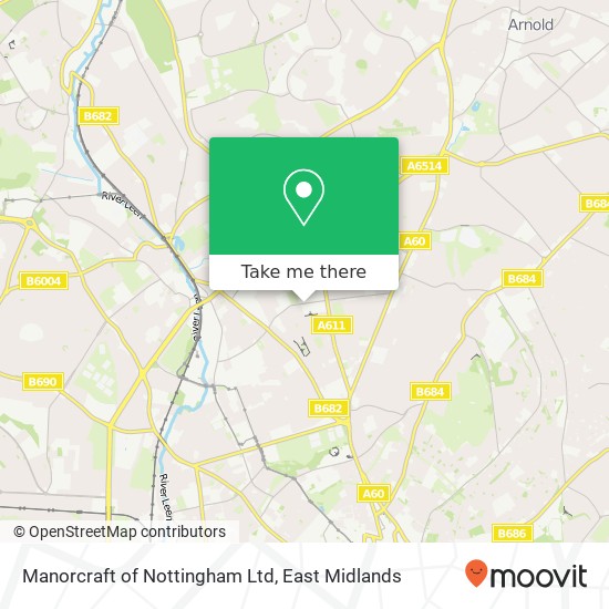 Manorcraft of Nottingham Ltd map