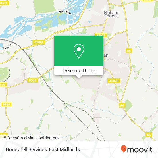 Honeydell Services map