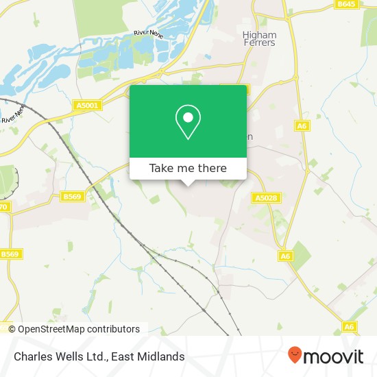 Charles Wells Ltd. map