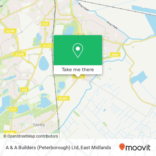 A & A Builders (Peterborough) Ltd map
