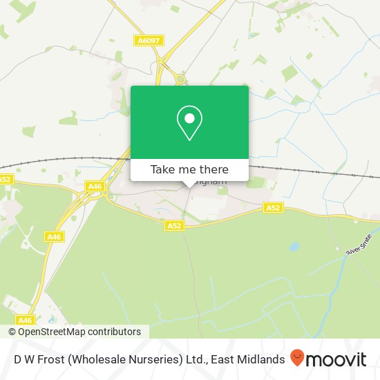 D W Frost (Wholesale Nurseries) Ltd. map