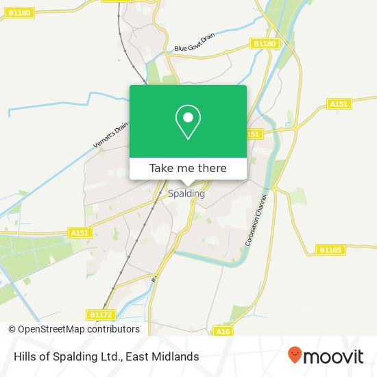 Hills of Spalding Ltd. map