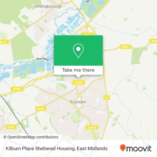 Kilburn Place Sheltered Housing map