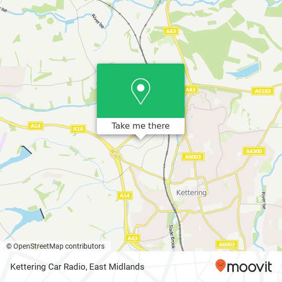 Kettering Car Radio map