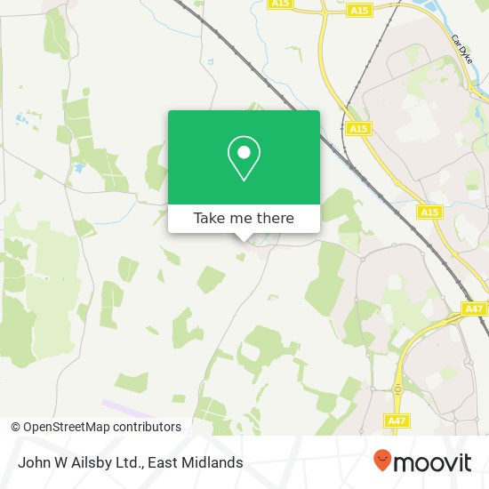 John W Ailsby Ltd. map
