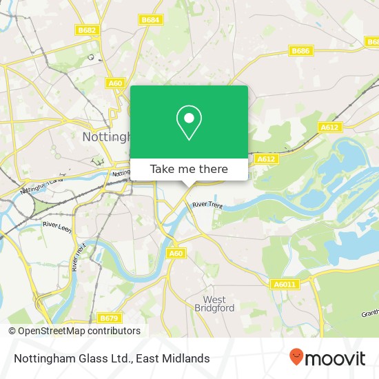 Nottingham Glass Ltd. map