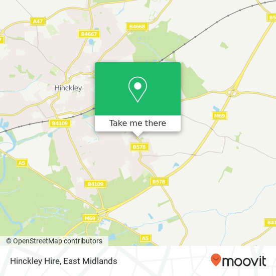 Hinckley Hire map