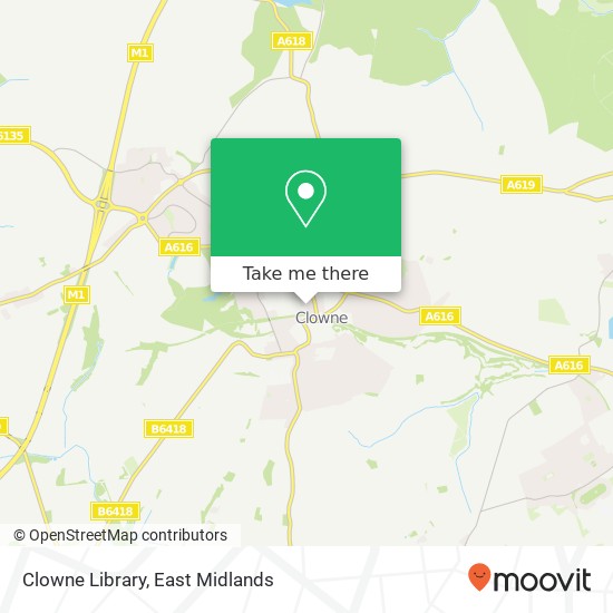 Clowne Library map