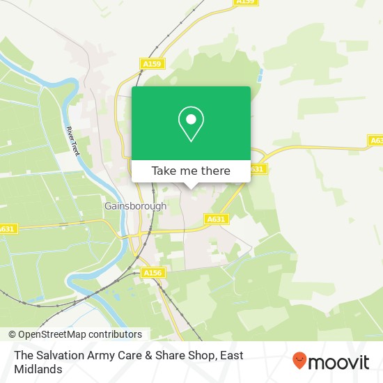 The Salvation Army Care & Share Shop map