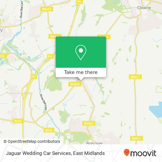 Jaguar Wedding Car Services map