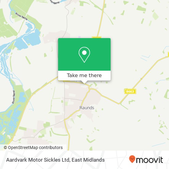 Aardvark Motor Sickles Ltd map
