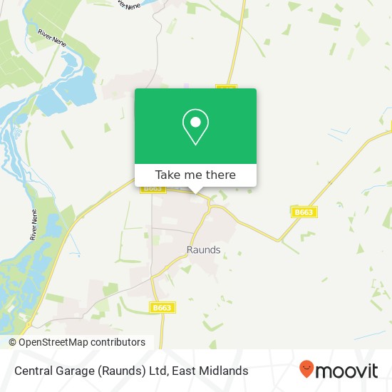 Central Garage (Raunds) Ltd map
