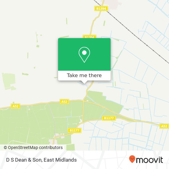 D S Dean & Son map