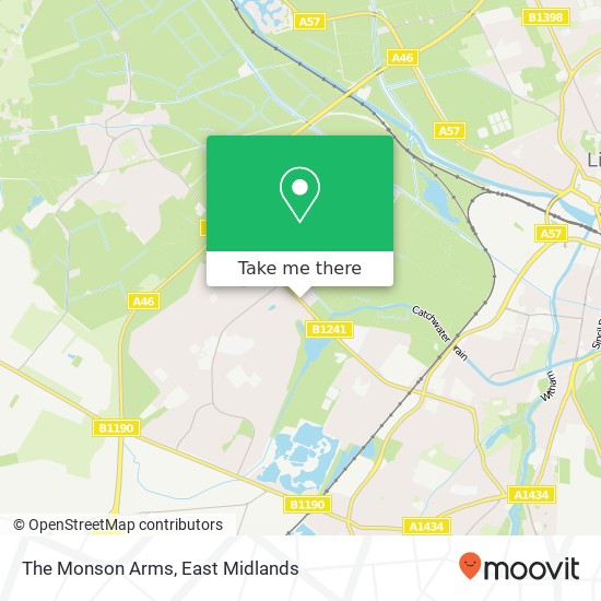 The Monson Arms map