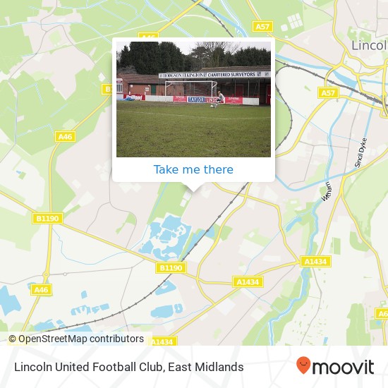 Lincoln United Football Club map