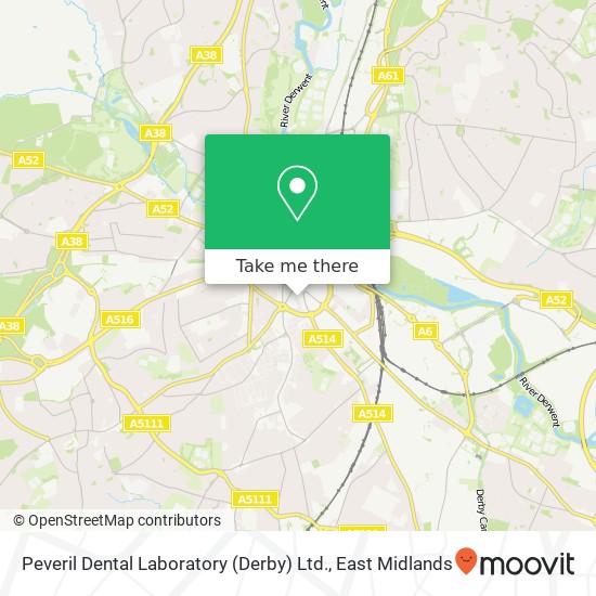 Peveril Dental Laboratory (Derby) Ltd. map