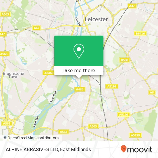 ALPINE ABRASIVES LTD map