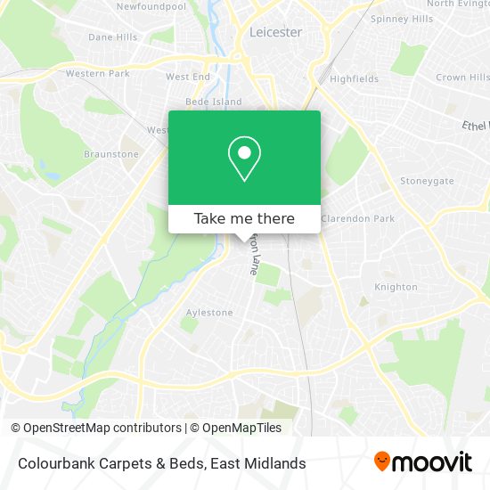 Colourbank Carpets & Beds map