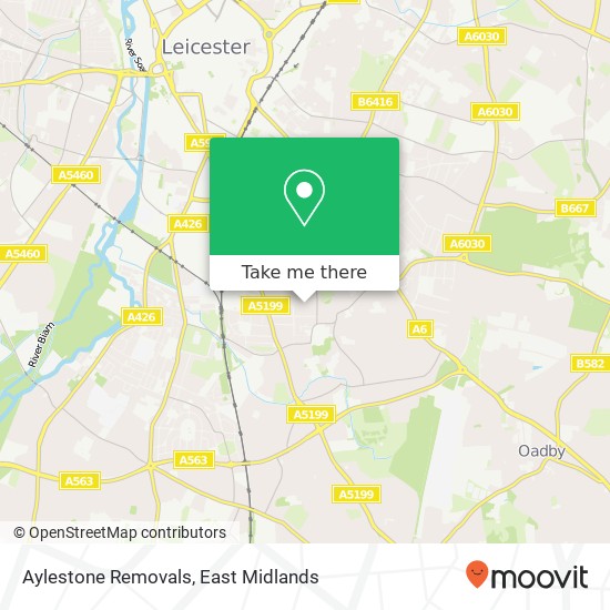 Aylestone Removals map