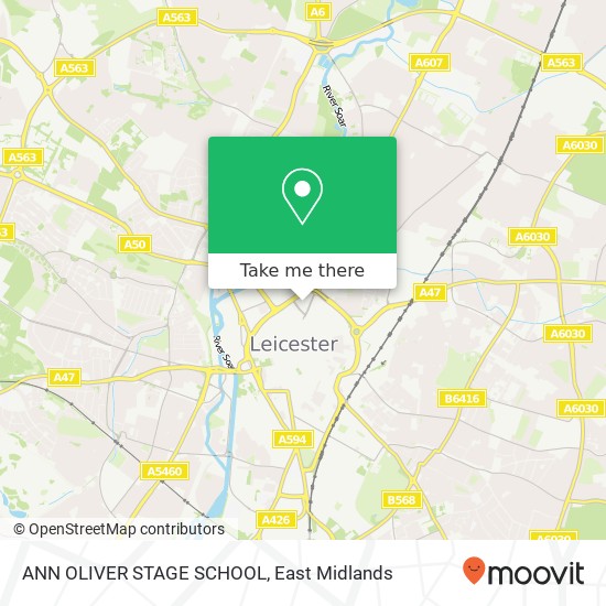ANN OLIVER STAGE SCHOOL map