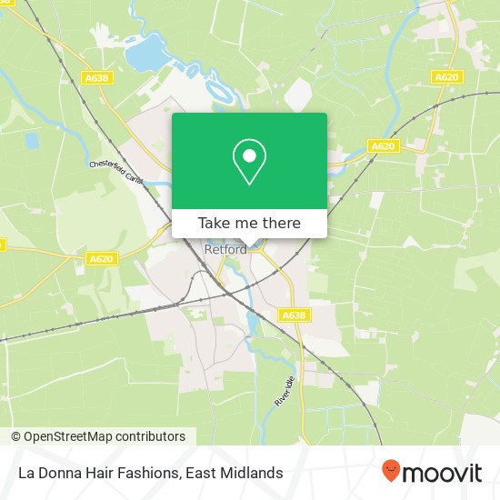 La Donna Hair Fashions map