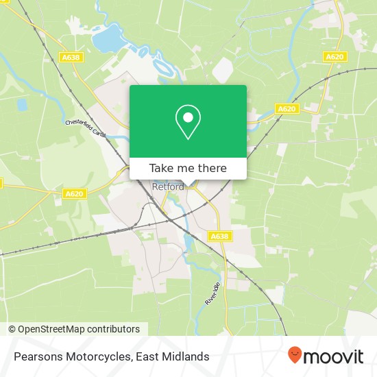 Pearsons Motorcycles map