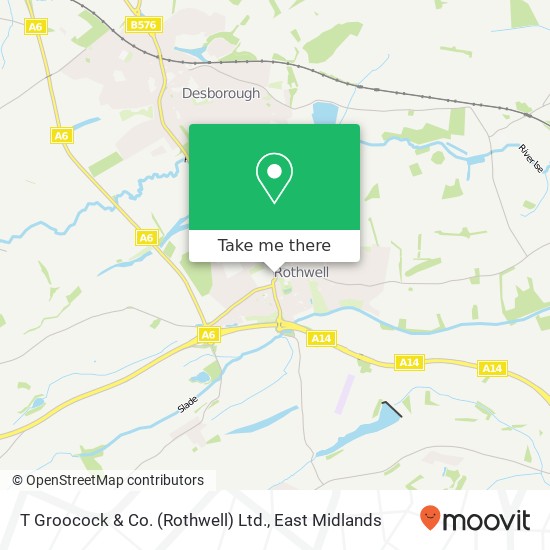 T Groocock & Co. (Rothwell) Ltd. map